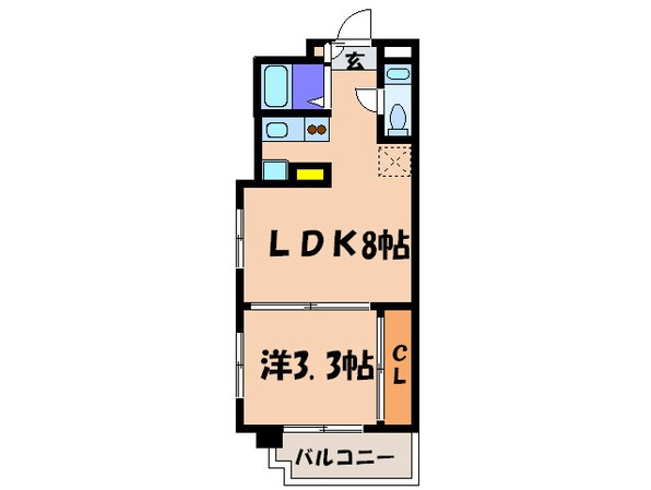 エステート・モア・平尾公園通りの物件間取画像